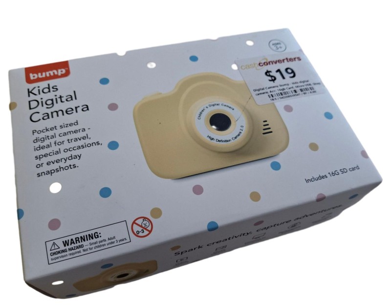 Bump Kids Digital Camera White | 042200339547 | Cash Converters