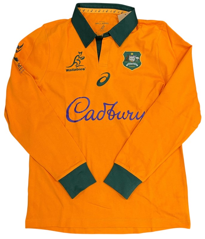 Asics Wallabies Wb25 Traditional Long Sleeve Jersey Yellow