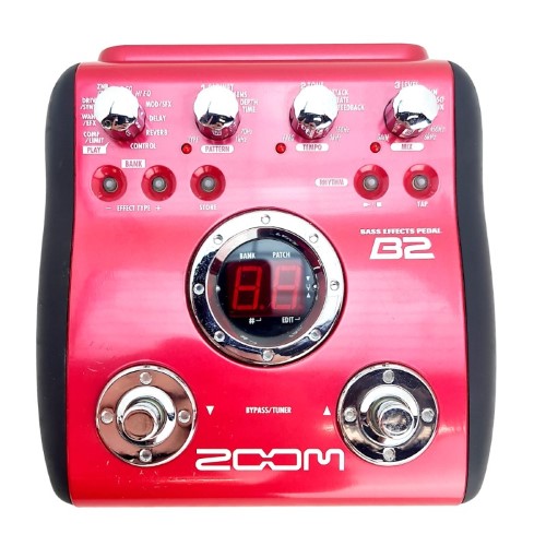 Zoom Bass Effects Pedal B2 Red 032800240257 Cash Converters