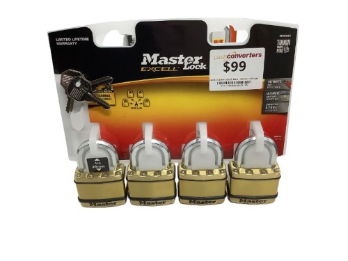 Master Excell Lock M5bqau Gold 028500280153 Cash Converters