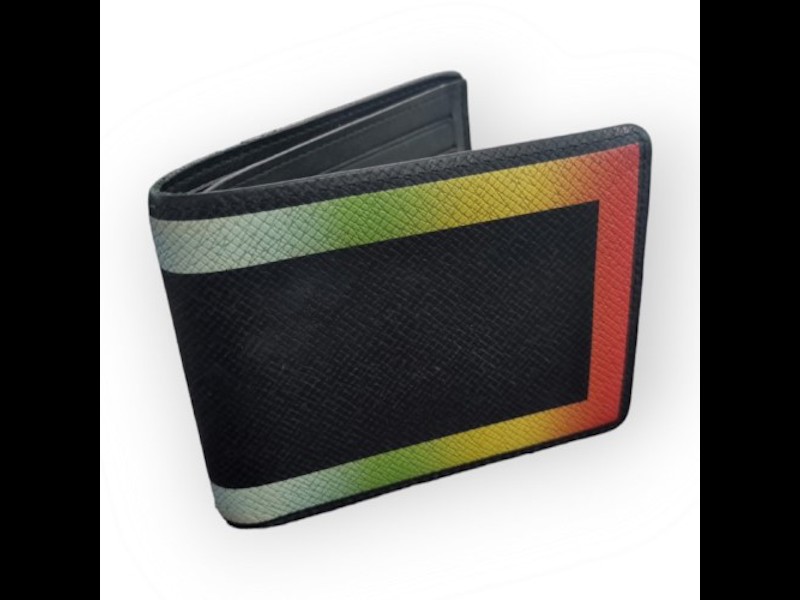 Louis Vuitton Slender Wallet Taiga Black/Rainbow