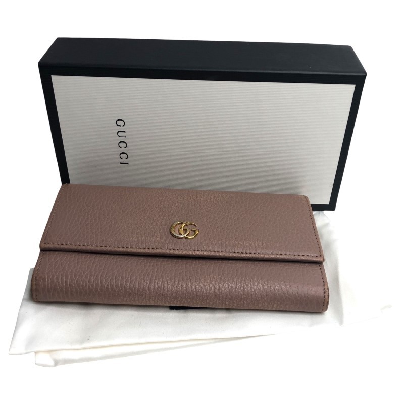 Gucci Gg Marmont Continental Wallet 456116496085 Pink