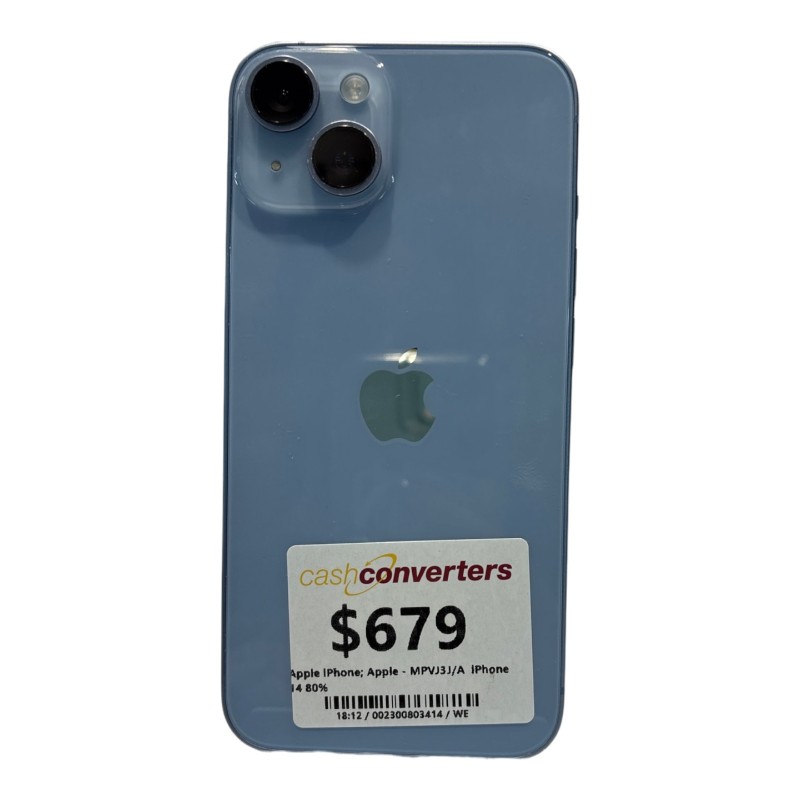 au iPhone 14 128GB MPVJ3J/A A2881 ブルー SIMロック解除済 au iPhone 14 128GB MPVJ3J/A A2881 ブルー SIMロック解除済