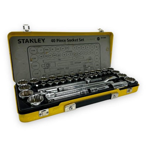Stanley 40 Pce Socket Set Silver 000600355046 Cash Converters