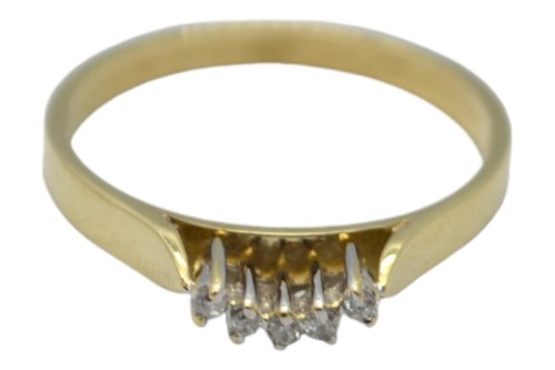 14K YELLOW GOLD & DIAMONDS LADIES RING SIZE 6.5 | eBay