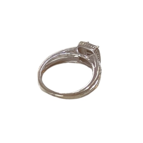 10K Wg 2.85G X9d Stones 10ct White Gold Unisex Ring Size J