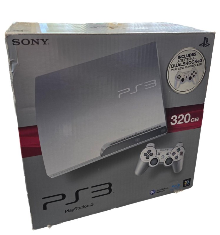 Console PlayStation 3 Slim Silver – 320 Go, Occasion, Bon état