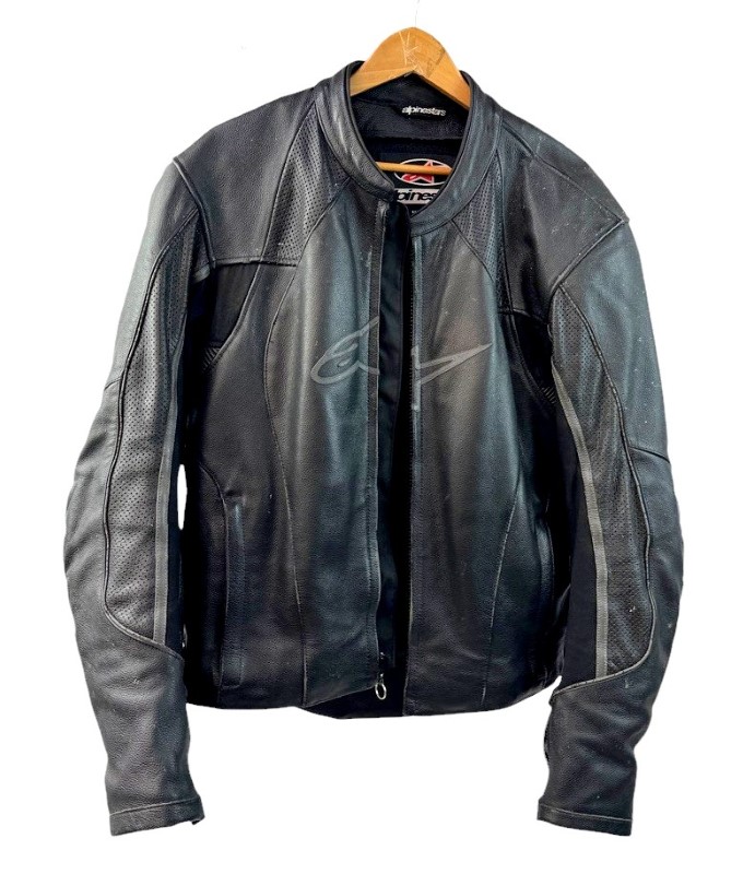 Alpinestars TGp Plus R Air Leather Motorcycle Jacket Black