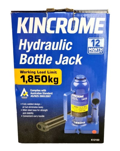 Kincrome Hydraulic Bottle Jack 1850Kg Blue 015000198066 Cash Converters