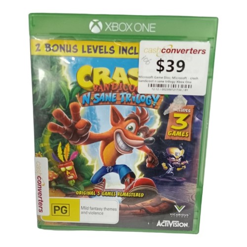 Crash Bandicoot N Sane Trilogy Xbox One 002300747161 Cash Converters