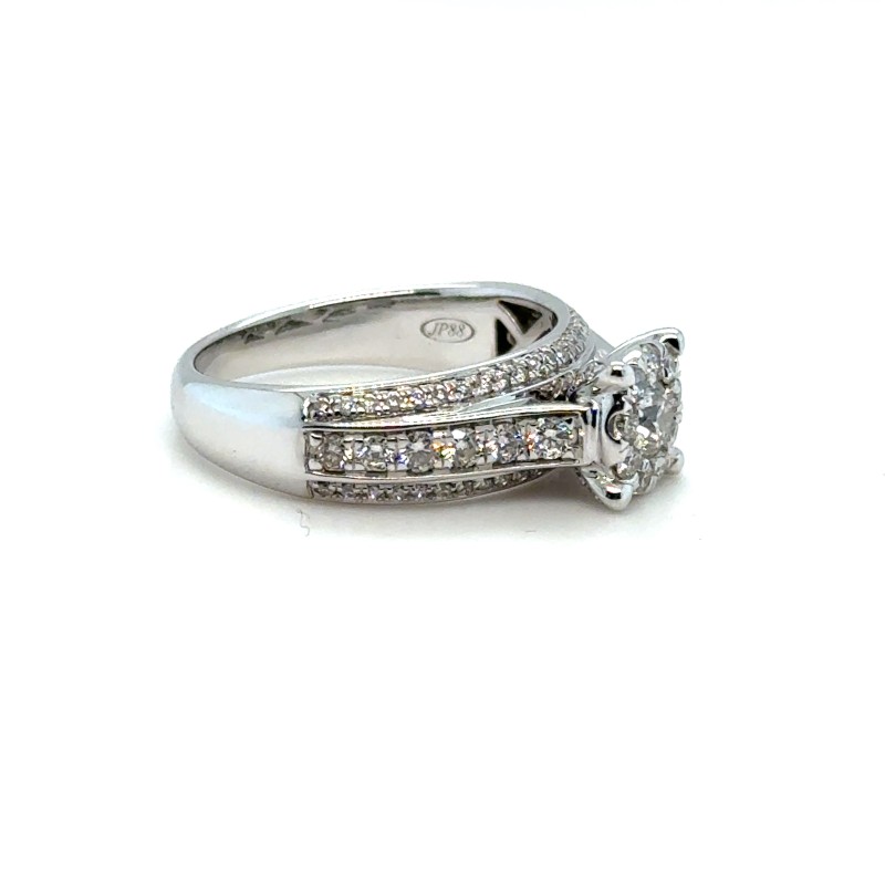 Engagement Ring 6925 Stamp On Ring Cluster Ring Jp88 Ring Stamp