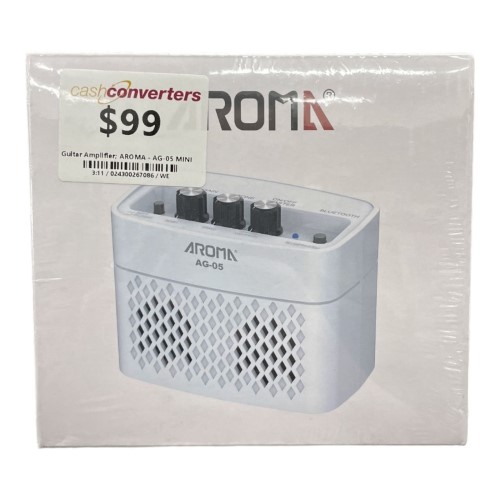 Aroma Mini Electric Guitar Amp Ag05 White 024300267086 Cash Converters