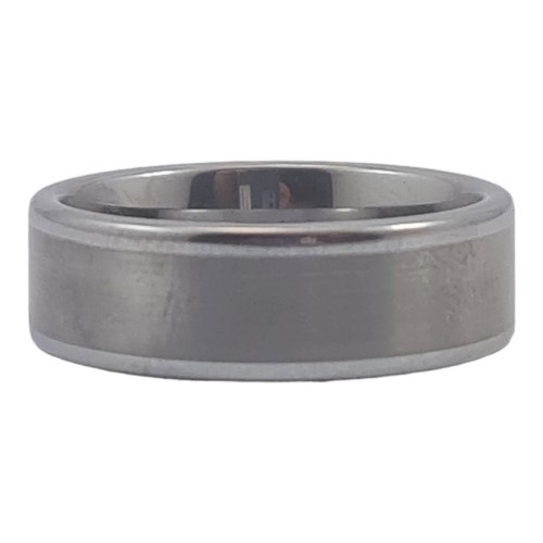 Michael Hill Sapphire Tungsten Titanium Mens Ring Size R½