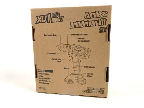 Xu1 Xlddk180 18V Cordless Drill Driver Kit 033000372557 Cash