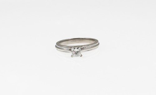 Dia Valuation 18ct White Gold Diamond Ring Size M½ 050100197033