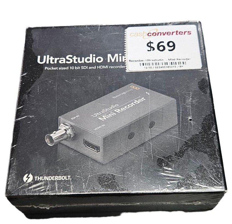 Small Chart Recorder Ultrastudio Mini Recorder Black | 023400385215 | Cash Converters