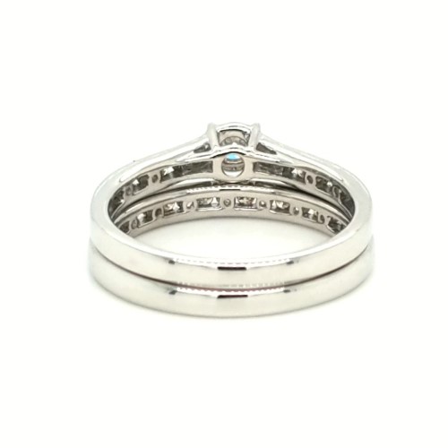 18ct White Gold Diamond Bridal Set TDW 0.55Cts Val 2899 18ct White