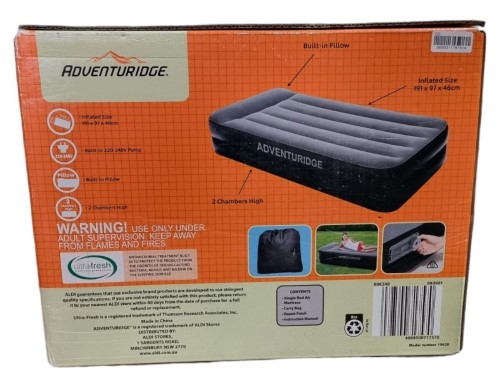 Adventuridge King Single Air Bed With BuiltIn Pump 055200158305 Cash Converters