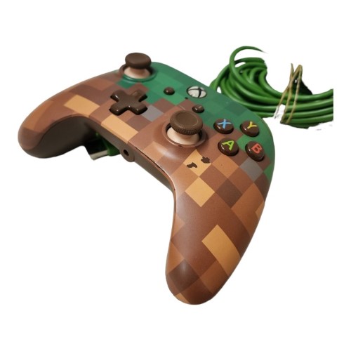 Powera Wired Minecraft Controller Xbox One Green 042400201175 Cash