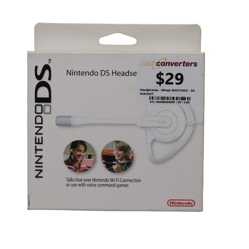 Nintendo DS Headset White | 042000258387 | Cash Converters