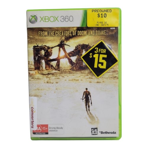 Rage Xbox 360 028600267533 Cash Converters