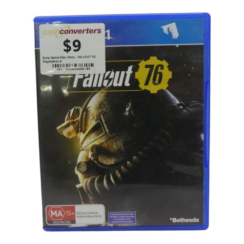 Fallout 76 Playstation 4 (PS4) 000600356263 Cash Converters