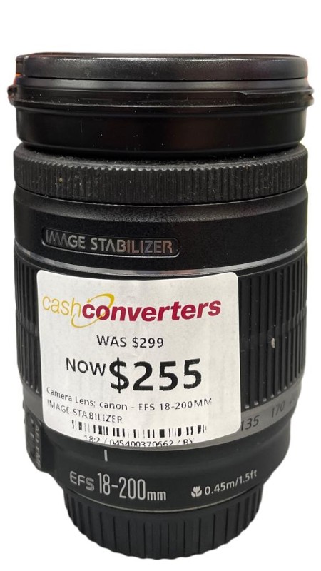 Canon Image Stabilizer Efs 18-200mm Zoom Canon Eos Black