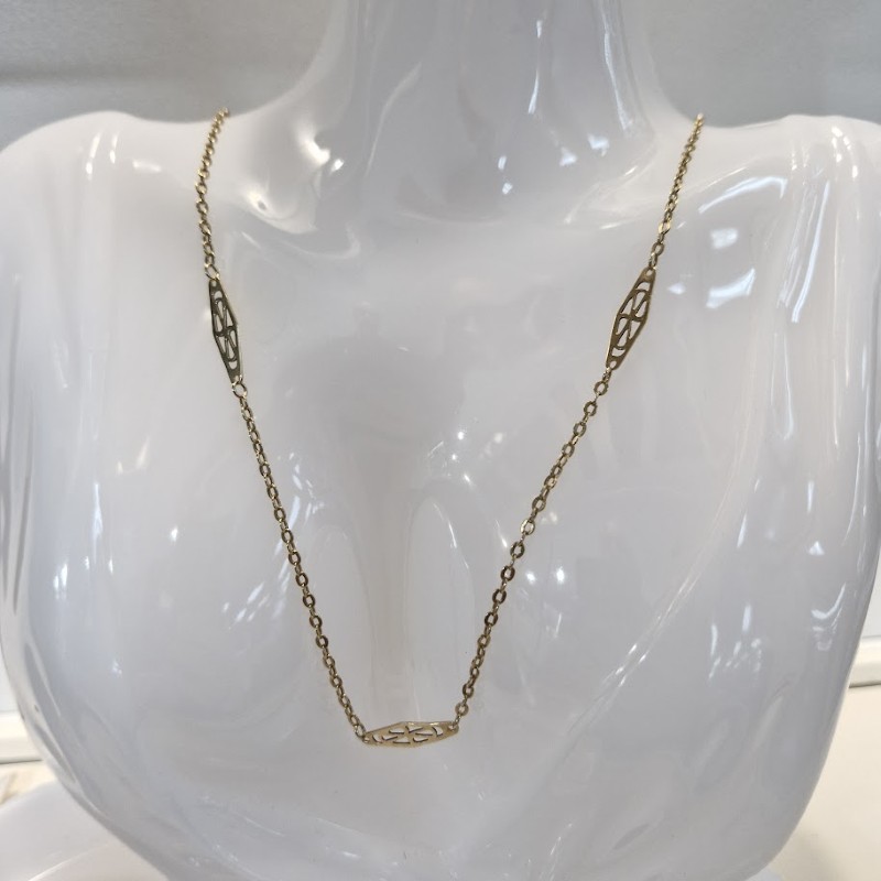 18ct 18 ct Yellow Gold Fancy Link Ladies Neck Chain Yellow Gold