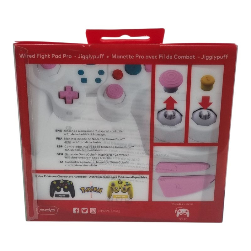 Pdp Wired Flight Pad Pro Switch Jigglypuff Nintendo Switch White