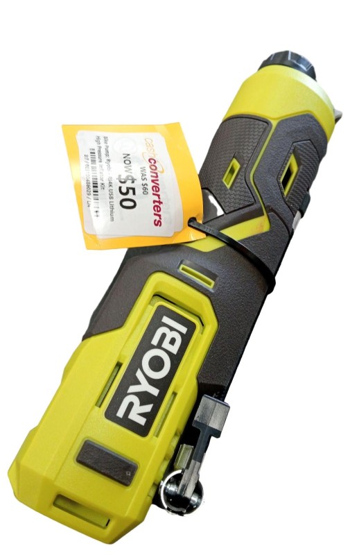 RYOBI USB Lithium Hochdruck-Luftpumpe – Bis 100 PSI, Für Reifen & Bälle, Mit Akku & Zubehör