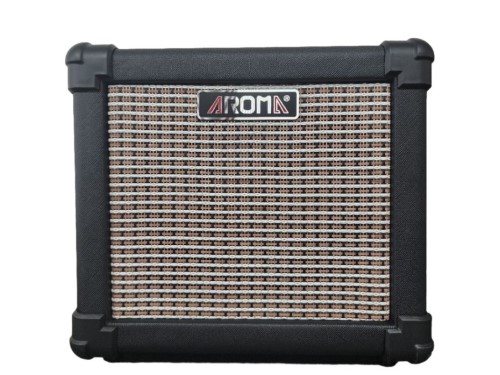 Aroma 10W Portable Guitar Amplifier Distortion Clean Tones Bass Treble