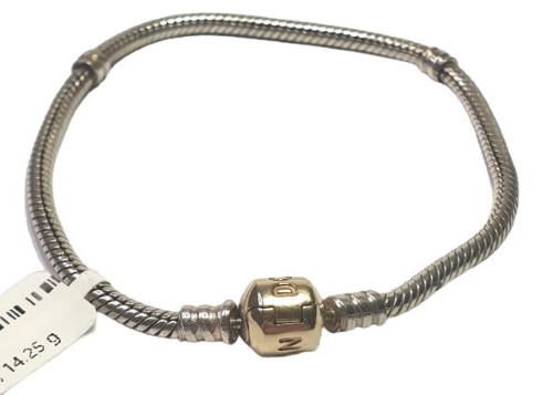 Pandora Moments Asymmetric Star Clasp Snake Chain Bracelet  Shop Pandora  Jewelry