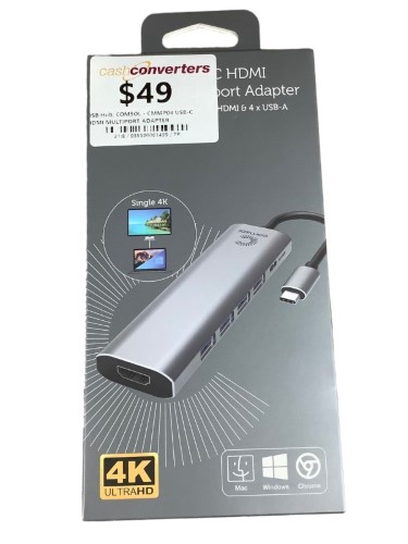 Comsol UsbC Hdmi Multiport Adapter Cmmp04 Silver 055500061499 Cash Converters