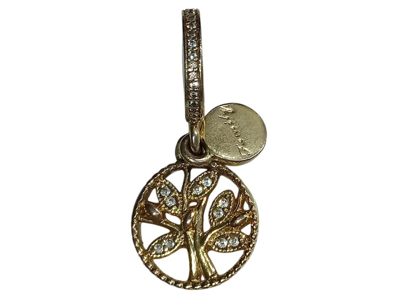 Pandora Sparkling Family Tree Hanging Charm 768661C01 Metal Charm 3.1G ...