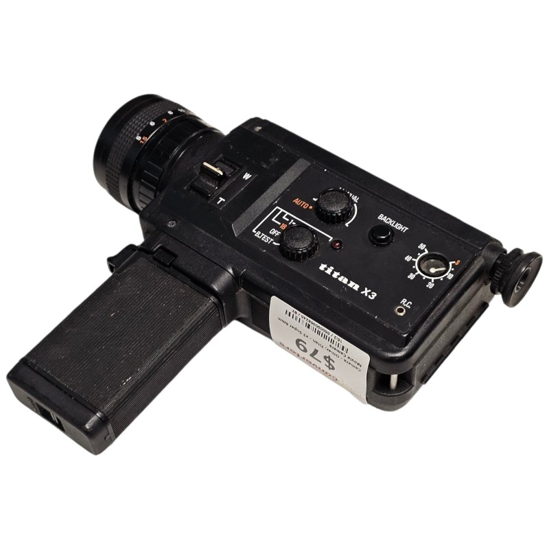 Titan Super 8mm Movie Camera X3 Black | 060000008240 | Cash Converters