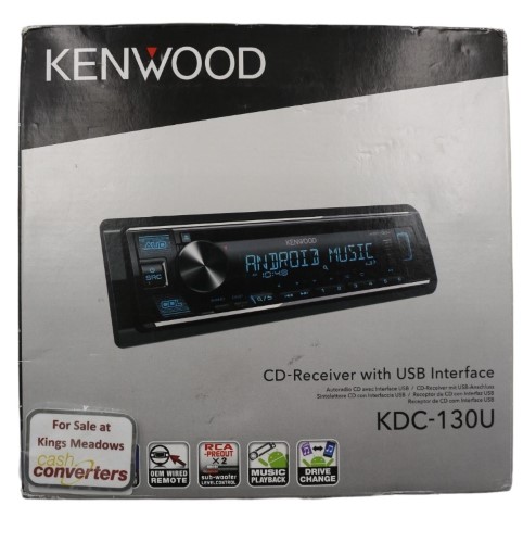 Kenwood Single Din Usb Aux Am/Fm Radio Stereo CD Player Car Audio
