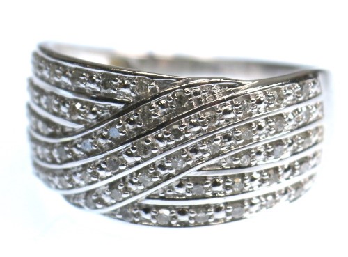 9ct White Gold Ladies Diamond Ring Size O 016700145269 Cash Converters