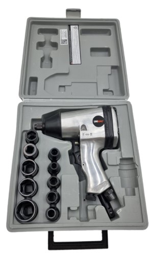 Unimac Airmpumcak17 Air Impact Wrench Kit 17PC 1/2" Rattle Gun Set