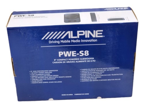 Alpine 8" Compact Powereed Subwoofer Black 051500140400 Cash Converters