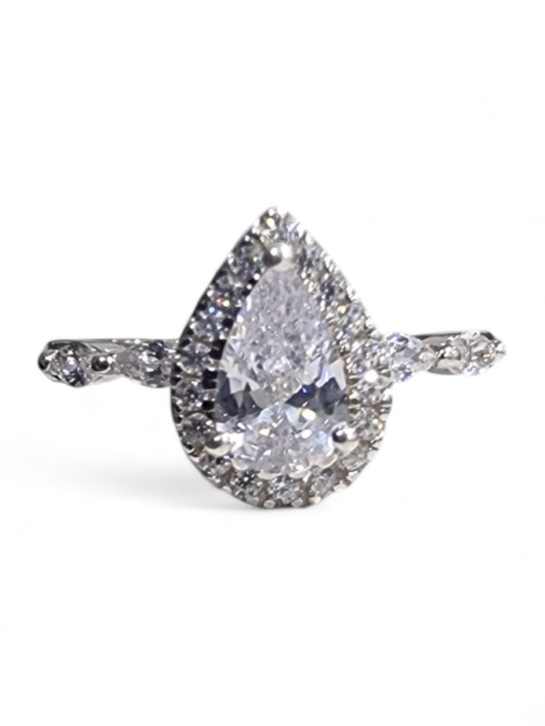 Silver Ring With Stone Size Q 043200240696 Cash Converters