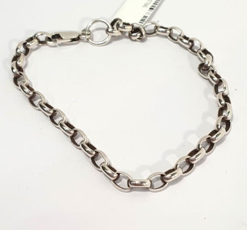 Silver Belcher Bracelet Bracelet - 20.5cm 7.45G | 042200259766 | Cash ...