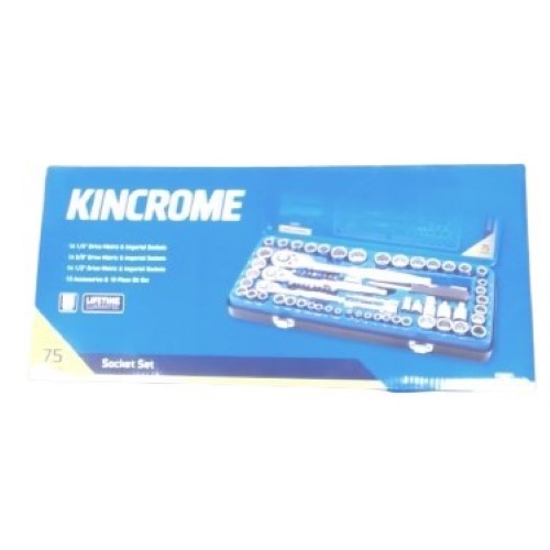 Kincrome 75 Piece Socket Set Black 056700014133 Cash Converters