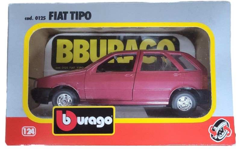 Miniature Fiat Tipo Burago échelle 1/24 – Métal – Occasion Très Bon état