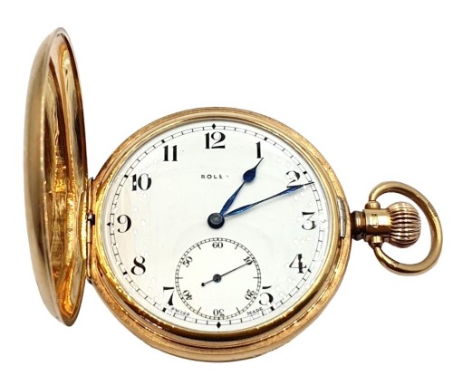 rolex 9ct gold pocket watch