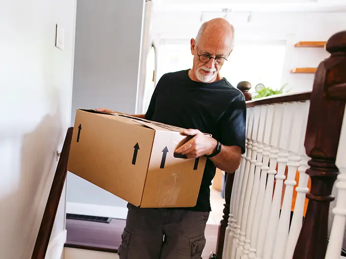 Man carrying a box