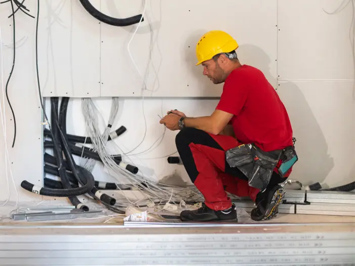 Man working with tools
