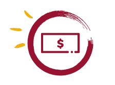 Web Icons - Burgundy +Yellow Star burst- Cash on-the-spot.png